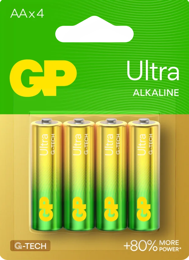 GP ULTRA ALKALINE AA 4PCS (10pack x 8bx)