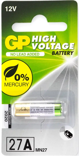 [10646] GP MERCURY FREE HIGH VOLTAGE BATTERY 27A