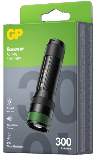 [10655] GP DISCOVERY ACTIVITY FLASHLIGHT C32 LM300, AAAX3